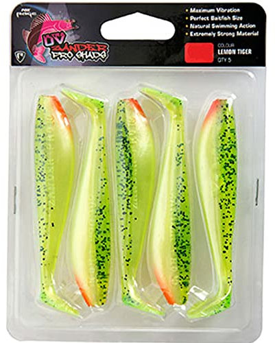 Fox Rage Zander Pro Ultra UV 12cm - 5 Gummifische, Farbe:Lemontiger