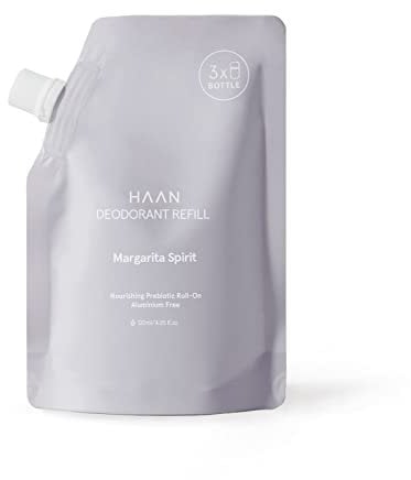 HAAN - Deodorant Nachfüllpack 120 ml – natürliche Inhaltsstoffe – recycelbar – vegan, nicht an Tieren getestet – Aroma Margarita Spirit