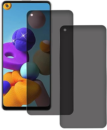 2 Stück Sichtschutz Schutzfolie für Samsung Galaxy A21s, Anti-Spy Folie Privacy Schutzglas Schutzfolie, Panzer Schutz Glas Folie, Anti-Spion, Anti-Kratzen Displayschutzfolie, 9H Härte