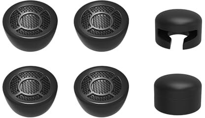 JOYSOG PS5 Joystick Caps, Silicone Thumbsticks Cover for Sony PS5 PlayStation Portal Controller Joystick Replacement Thumb Joystick Caps(Black)