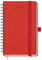 BEZEND Taschenkalender 2025 beginnt von jetzt bis DEC 2025 Wochenplaner 15,5 x 9 cm, Spiralbindung, Mitteljahres-Terminplaner mit Stifthalter, PU-Leder-Softcover, Rot