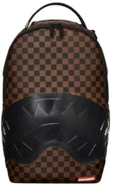 Zaino Sprayground Clear Rubber Sharks in Paris marrone e nero