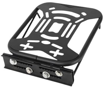 Porte Bagages Support De Montage Porte-Bagages Arrière Moto Support D'extension Pièce Réparation Porte-Bagages en Métal pour Scooter Électrique Moto Porte-Bagages(Le Noir)