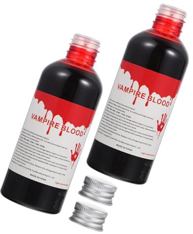 DEARMAMY Falsa para Maquillaje de Halloween Botellas de Teatrales Realistas para Bromas y de Terror