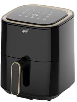 Wintem - Friggitrice ad Aria Digitale da 4L con Display Touch e 10 Programmi per Cottura Sana e Croccante, Ideale per Cucinare Senza Olio con Timer Regolabile e Vassoio Estraibile