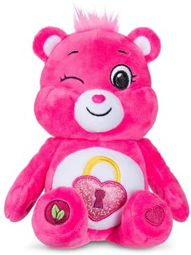 Care Bears Basic Fun 22cm Sparkle Plush – Secret Bear Eco-Friendly Soft Toy with Glittery Belly Badge – Collectible Plush for Kids & Fans