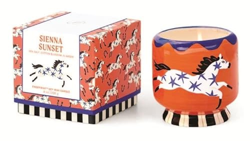 Paddywax Adopo Collection Ceramic Candle - Sienna Sunset | Reusable Ceramic Vessel