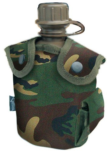 CN Outdoor Feldflasche Outdoor Army Trink Flasche ca. 0.8 L Camouflage Woodland