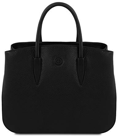 Tuscany Leather Camelia - Ledertasche (Schwarz)