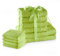 AmeliaHome Handtuch Set Hellgrün 4 Gästetücher 30x50 cm 4 Handtücher 50x100 cm und 2 Duschtücher 70x140 cm 100% Baumwolle Qualität Saugfähig Seladongrün Grün Amari