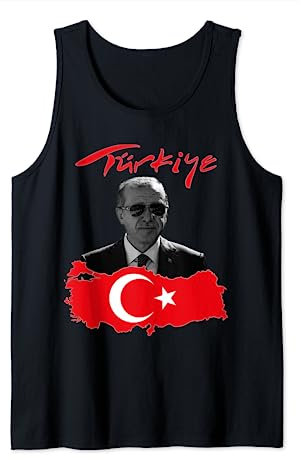 Recep Tayyip Erdogan Türkiye Flagge Tank Top