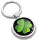 Biomar Labs® Nickel Métal Porte-clés Boite Cadeau Accessoires pour Homme et Femme Bijou Fleur Verte Trèfle à Quatre Feuilles Fortune Porte-Bonheur KK 179