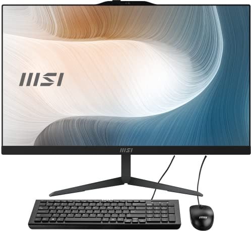 MSI Modern AM242 11M-860EU - Ordenador de sobremesa de 24” IPS LED, CPU i5-1135G7, DDR4 8GB, SSD 512GB, Windows 11 Home, color negro