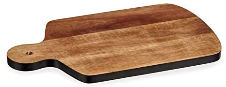 Planche à découper Noir Marron Bois d'acacia (25,7 x 1,5 x 40 cm)