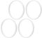 O-Ring Gasket Kit,Ment Parts,Nutri Pro Gasket,Ninja Replacement Gasket,Ninja Gasket,Bl450C Rubber Rings 10Cm White Rubber Sealing O Ring Gasket for Juicer Blender Replacement Seals
