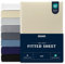 Dreamzie Premium Spannbettlaken 200x200 cm, Spannbetttuch für Dicke Matratzen bis zu 27 cm, Bettlaken 100% Jersey Baumwolle, 150 g/m², Oeko-TEX Zertifiziert - Beige