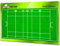 ETISPORT Rugby-Trainer Taktiktafel. Doppelseitig, geeignet für trocken abwischbaren Marker. Personalisiert mit Farbe, Wappen oder Logo, Name und Verein. (Large)