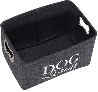Colcolo Haustier-Spielzeug-Aufbewahrungsbox, Hundezubehör, Aufbewahrungsbehälter, Haushaltsorganisation, Hunde-Leckereien-Organizer-Boxen, groß für
