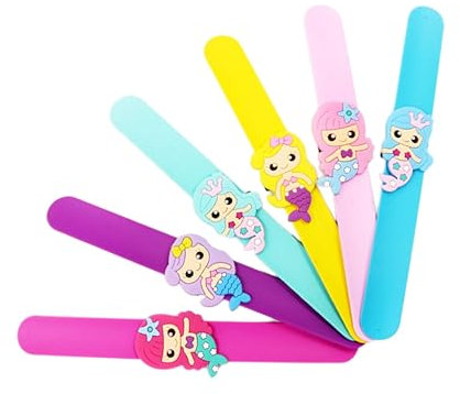 Meerjungfrauen Haarspange 6 Stück aus Pvc für Partygeschenke