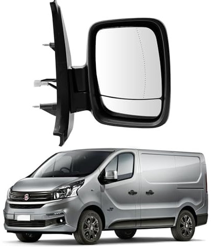 Convitex Full Door Wing Mirror Right Side Electric Dead Angle Heated Mirrors with Temp Sensor for Vauxhall Vivaro (2014-) Opel Vivaro B (14-19) Renault Trafic 3 (14-20) Fiat Talento Nissan NV300