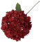 Künstliche Hortensie Blumen,1 Stück Große Hortensien Blumen,Kunstblumen Wie Echt Kunstzweige Blumengesteck für Bürotischen, Hotels, Rezeptionen, Wartezimmer, Esstische, Cafes (Red, One Size)