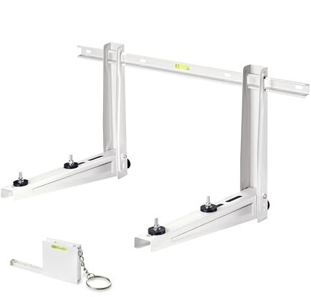 Wandhalterung für Klimaanlage MS230 Wandkonsole für Klimageräte | für Split Klimageräte und Wärmepumpe | mit Maßband und Wasserwaage Länge 420 mm