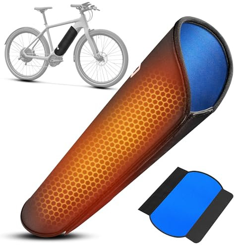 COICER E-Bike Akku Schutzhülle 28-34 cm Umfang Transportschutz Schutz, Ebike Schutz für mehr Reichweite, universale Passform, Fahrrad Abdeckung für integrierte E bike Akkus