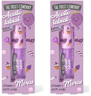 TFC The Fruit Company Lippenbalsam mit Brombeergeschmack, intensive Feuchtigkeit und fruchtiges Aroma, 2 Stück