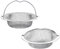 2 Pièces Filtre Évier Cuisine, 11 x 7,5 x 2 cm Grille Evier Cuisine Crépine d'Évier Réutilisable Bouchon Evier Cuisine en Acier Inoxydable avec Poignée de Transport pour Évier de Cuisine Salle de Bain