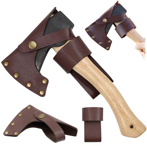 Leather Multitool Sheath, Hatchet Sheath, Hangable Cold Steel Hatchet with Waist Buckle, Protective Gardening Tools for Lumberjack Essentials, Cold Steel