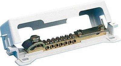 1 Stück Potentialausgleichsschiene 7 x 2,5 bis 16qmm 1 ErdungsBand bis 30 x 3,5mm