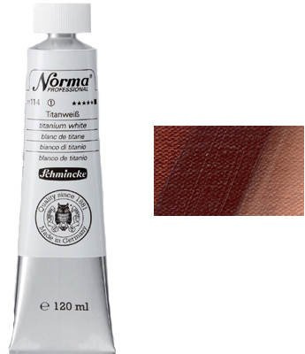 Schmincke : Norma : 'Traditional' Artists' Oil : 120ml : Burnt Sienna