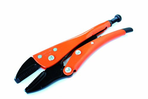 Grip-On 11205 5-Inch Straight Jaw Locking Pliers in Orange Epoxy