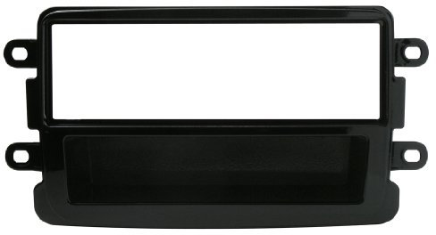 Phonocar 3/206 Cache Autoradio ISO pour Dacia Lodgy à partir de 2013 Noir Brillant