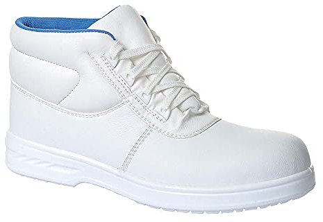 Portwest Steelite Albus Laced Boot S2, Size: 47, Colour: White, FW88WHR47