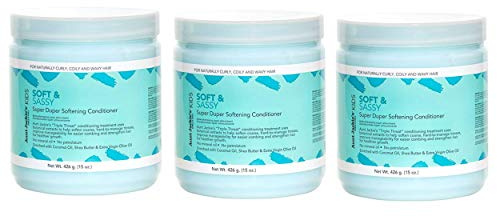 Aunt Jackie's Girls Soft and Sassy Super Duper Softening Conditioner, 15 oz (Pack of 3)