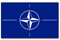 Buddel-Bini NATO Flagge Fahne ca. 90x150 cm wetterfeste Hißflagge mit Besatzband und Metallösen