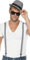 Ska Two Tone Instant Kit, Black & White, with Braces & Hat