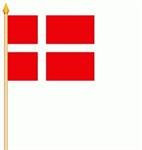 10er Pack Stockfahne Dänemark Gr. ca. 30x45 cm mit Stock - FRIP –Versand®