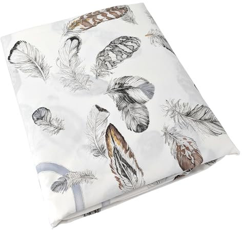 Linnea Housse de Couette 200x200 cm Percale Pur Coton Plumes