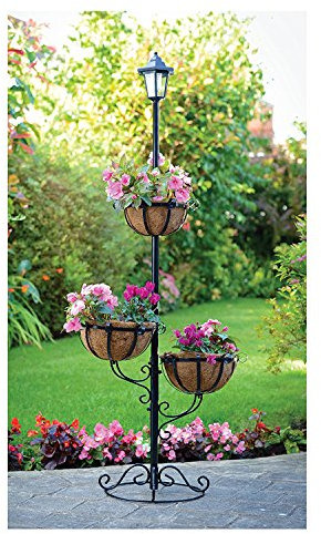New STOCK Solar Powered 3 Tier Flower Stylish Planter