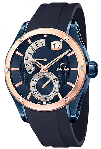 Jaguar CAB.AUTOM.ACE.COR.ESF.Azul. | Widerstandsfähiges Saphirglas, Wasserdicht 10 ATM, Herrenuhren, Klassisch J812/1