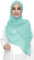 Lina & Lily Damen Hijab Kopftuch Schal mit Glitzer aus Premium Chiffon (Türkis)