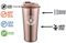 Coffee Cloud Edelstahl Kaffeebecher 500ml | Doppelwandig vakuumisolierter Travel Mug | Thermobecher aus Edelstahl | Isolierbecher BPA Frei, Leicht & Auslaufsicher (Bronze)