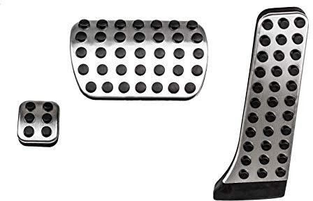 Edelstahl Pedal Automatik Pedale Pedalset Pedalkappen Fußstütze passend für Mercedes C-Klasse W204 S204 C204 E-Klasse W212 S212S-Klasse W222 GLK X204 SLK R172 CLS W218 SL R231