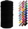 Binwat Macrame Cord Thick Natual Cotton Cord Yarn Macrame Rope Cord Cotton Rope for Wall Hangings, Plant Hangers, DIY Crafts, Home Decorations, Gift Wrapping 3mm x 100m (Black)