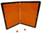 Plaque de signalisation, panneau ADR de transport Matériau dangereux Orange pliable verticalement, 400 x 300 mm. ALUMINIUM POUR CAMION REMORQUE, FOURGON, POID-LOURD