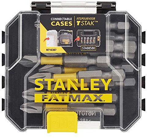 Stanley STA88573-XJ Storage Box of 10 PH2 STANLEY® FATMAX® Loose Impact Bits 50mm