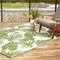 FAB HAB Tropical botanique Exotique Tapis d'extérieur - Panama Vert - résistant à l'eau, ne Fade Pas, réversible - Plastique recyclé Premium - terrasse Balcon Cuisine entrée Patio - 150cmx240cm