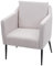 Mendler Lounge-Sessel HWC-H93a, Sessel Cocktailsessel Relaxsessel - Stoff/Textil Creme-beige